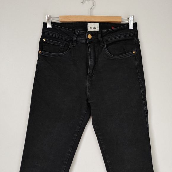 Sezane Perfect Slim Jeans Organic Cotton Black Size 30 - Picture 9 of 16